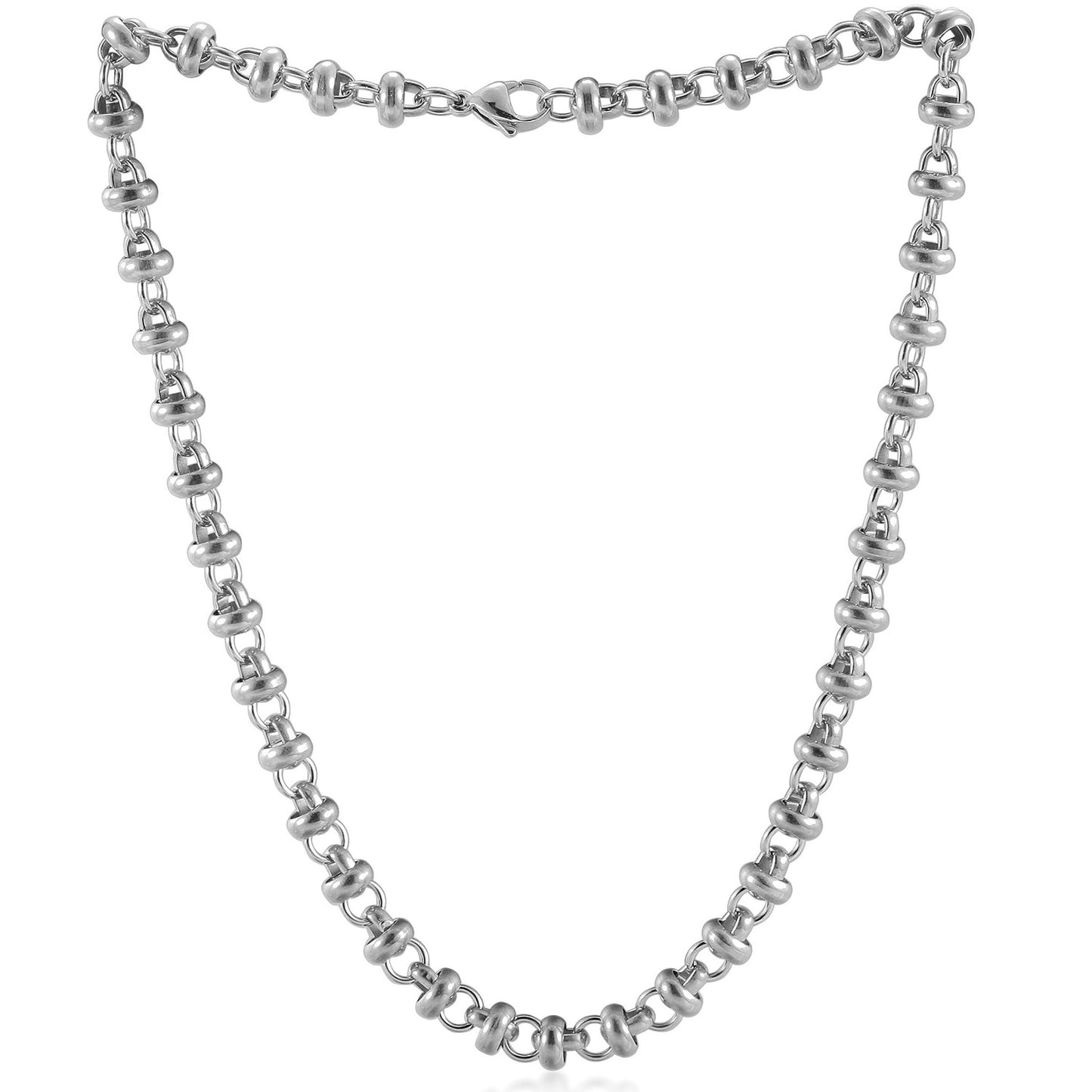 Stainless steel hollow necklace-NSSN858SWG-17.5