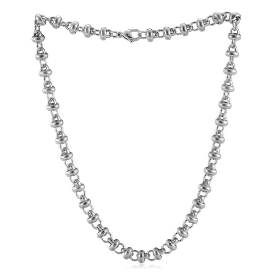 Stainless steel hollow necklace-NSSN858SWG-17.5