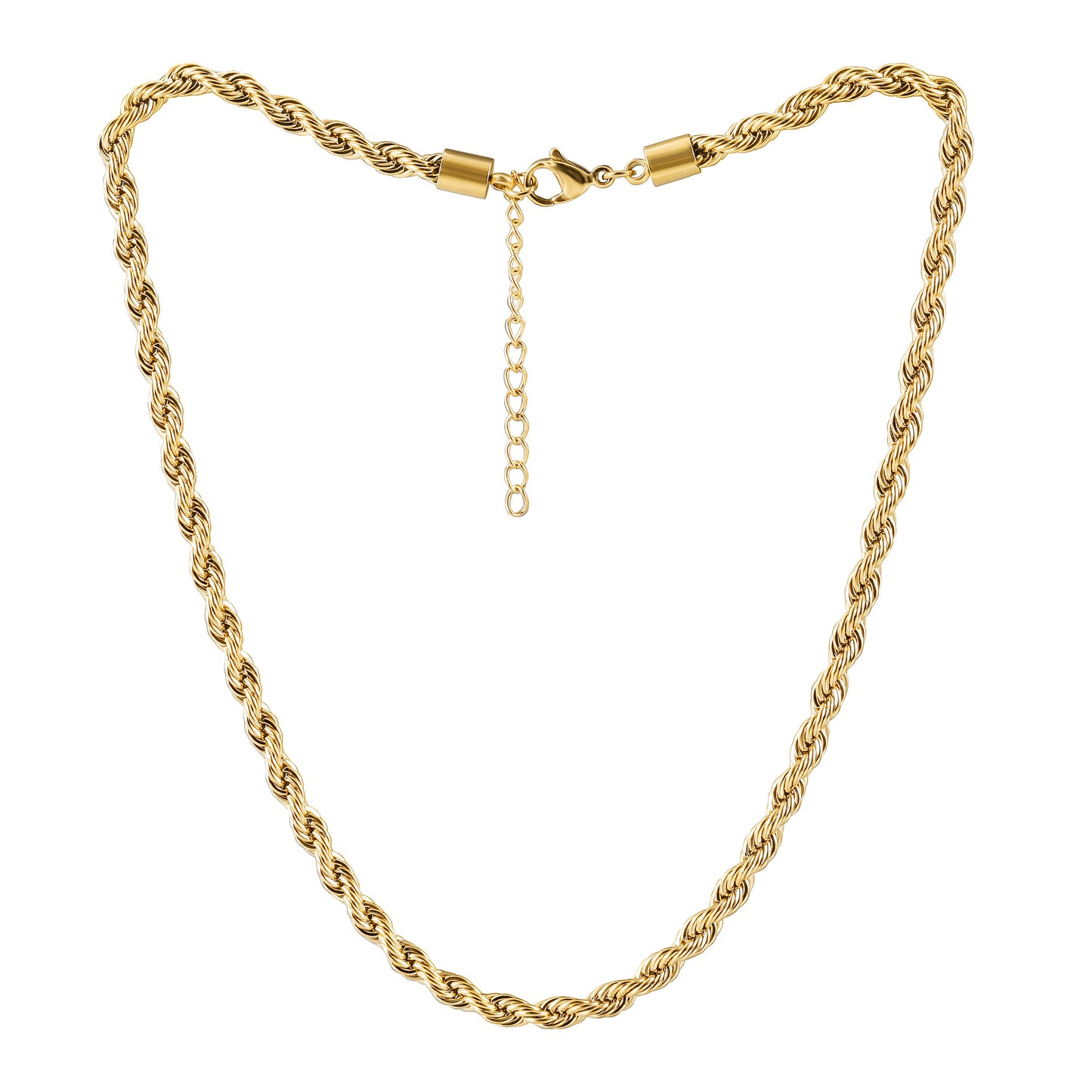 Twisted Gold Necklace -NSSN875STGC-4.85-16.5