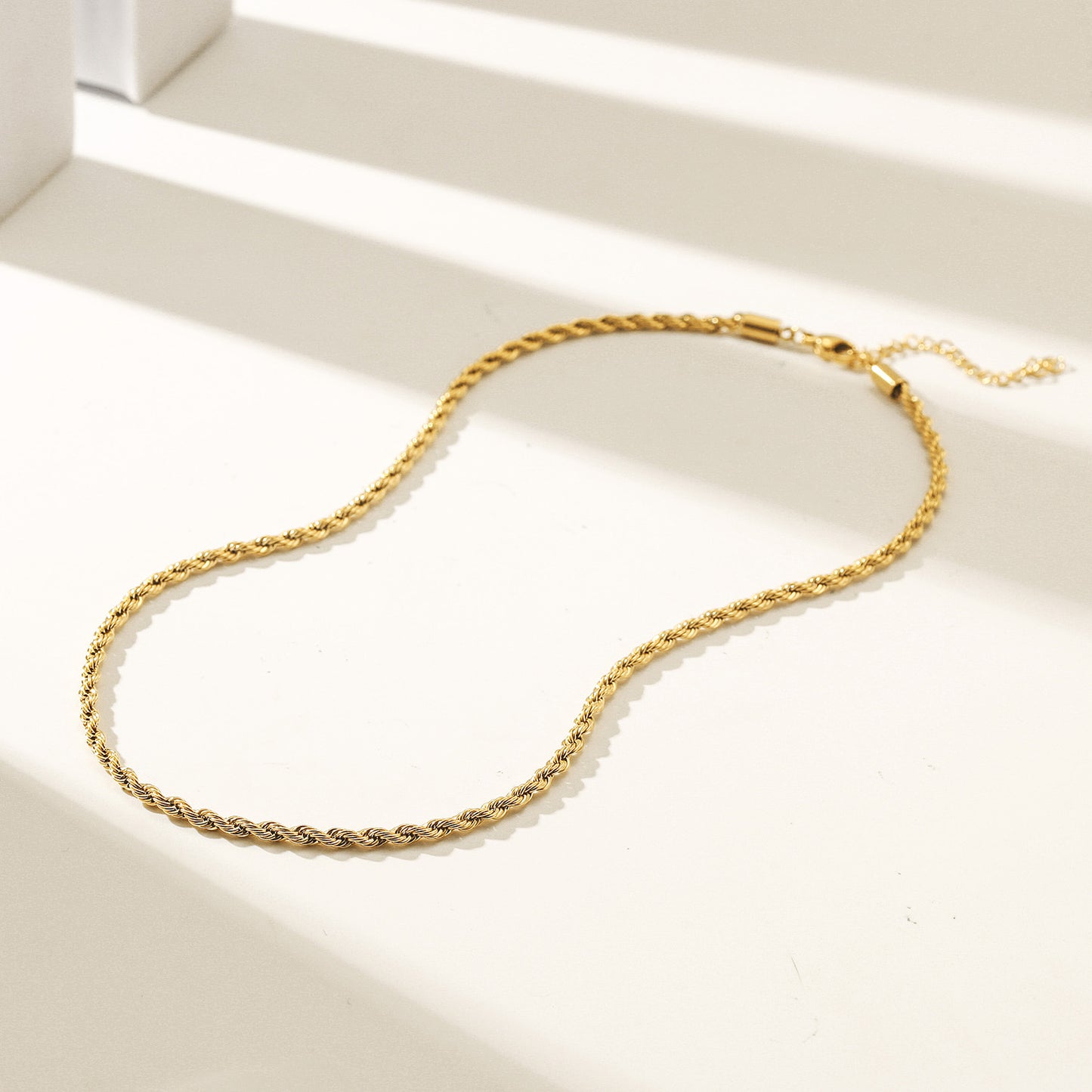 Twisted Gold Necklace - NSSN875STGC-2.9-16