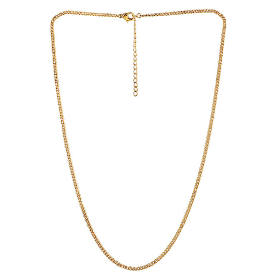 Gold Chain Necklace - NSSN878STGC-2-16.2