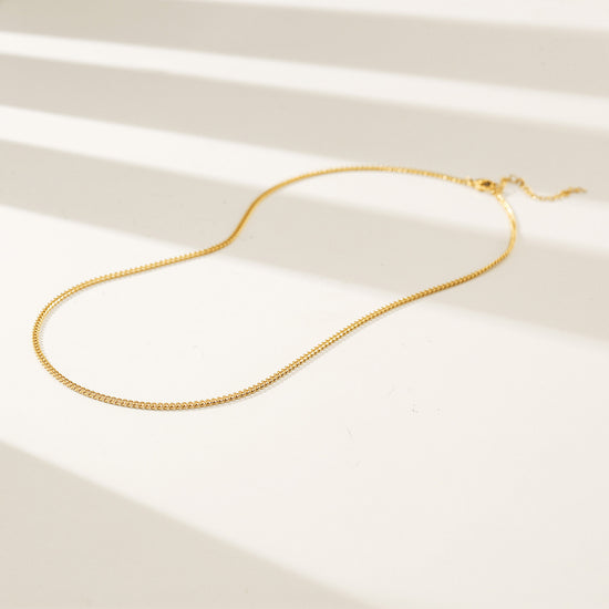 Gold Chain Necklace - NSSN878STGC-2-16.2