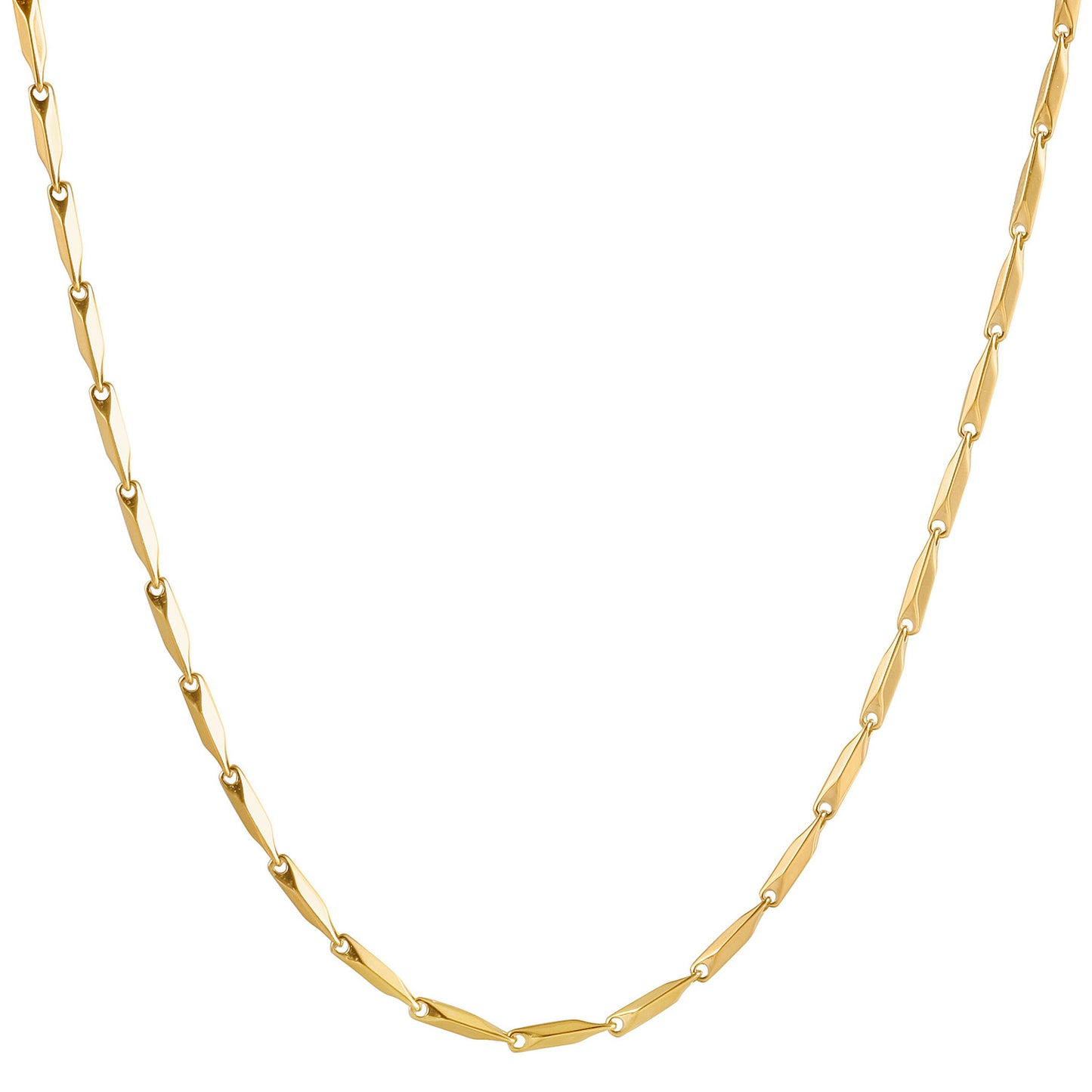 Gold Necklace - NSSN886STGC-16.2