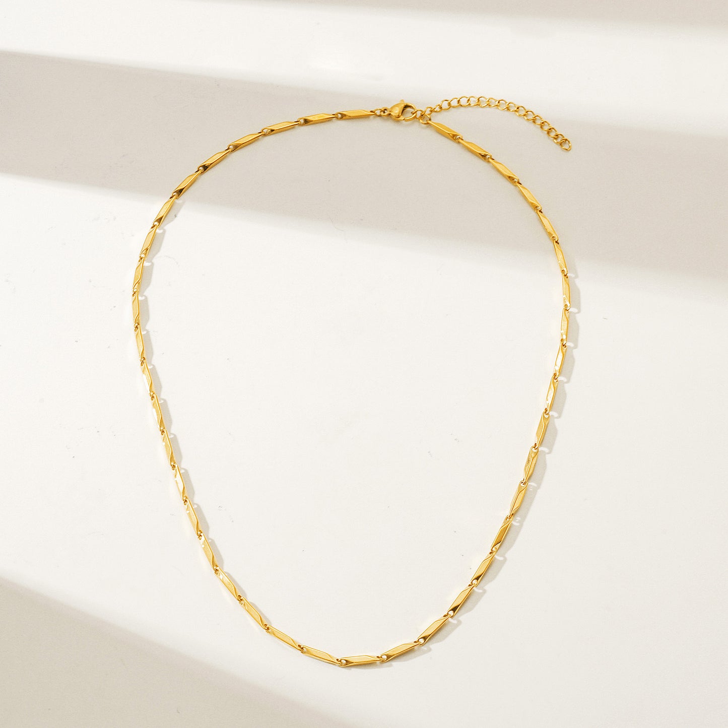 Gold Necklace - NSSN886STGC-16.2