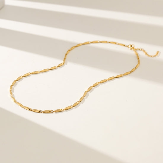 Gold Necklace - NSSN886STGC-16.2