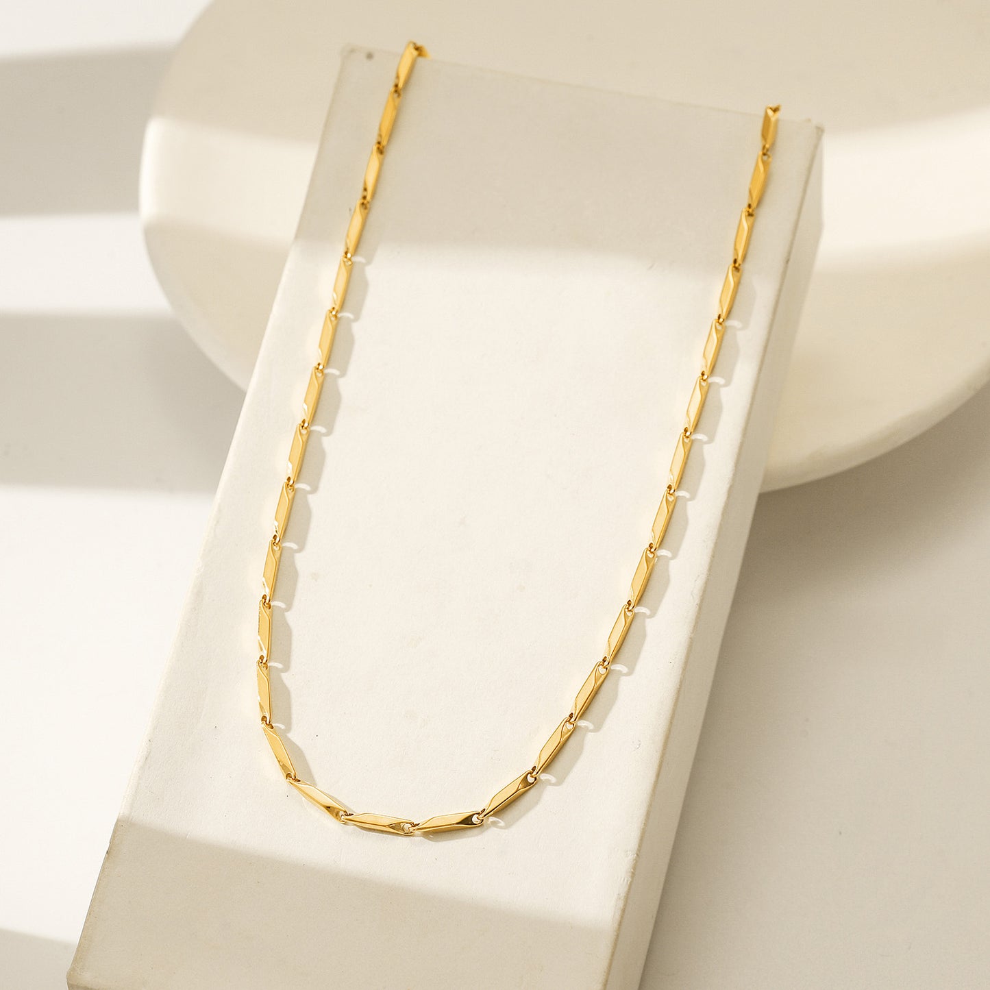 Gold Necklace - NSSN886STGC-16.2