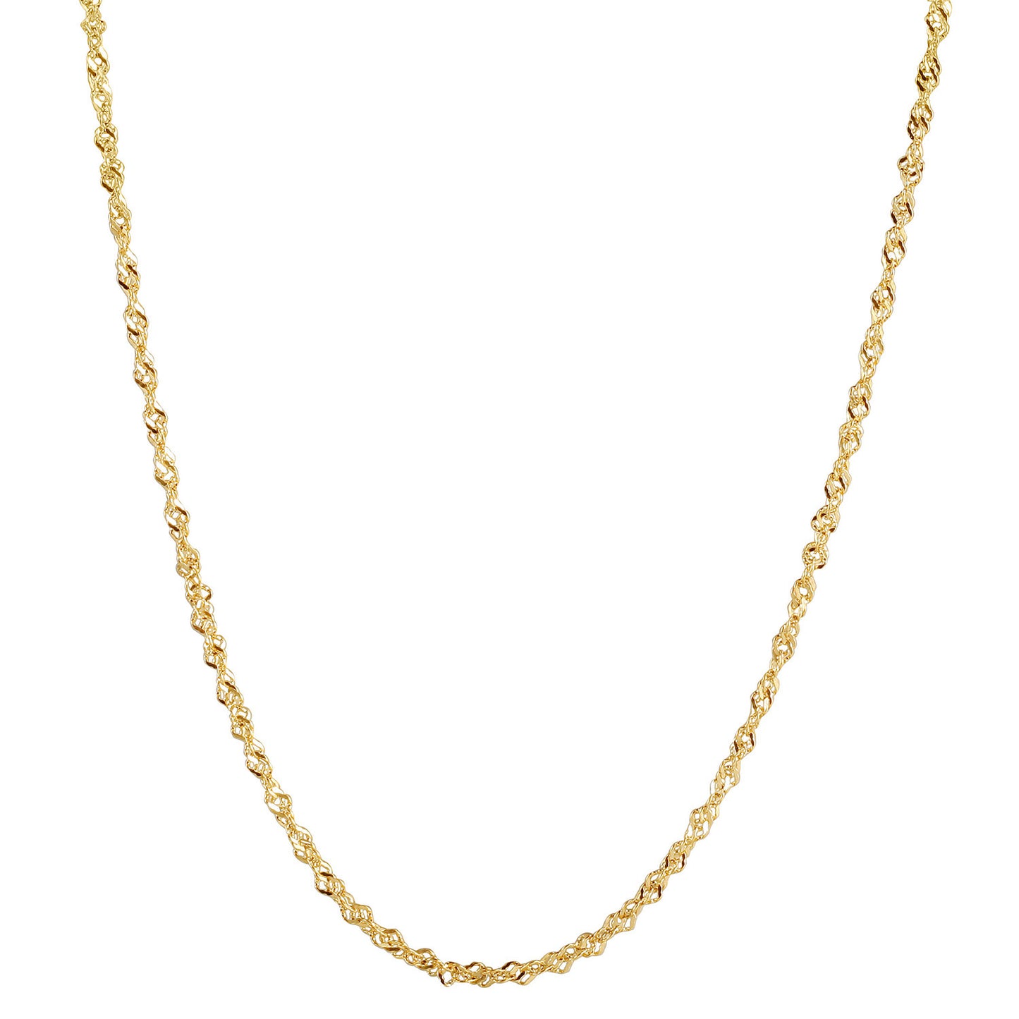 Gold Chain Necklace - NSSN887STGC-16