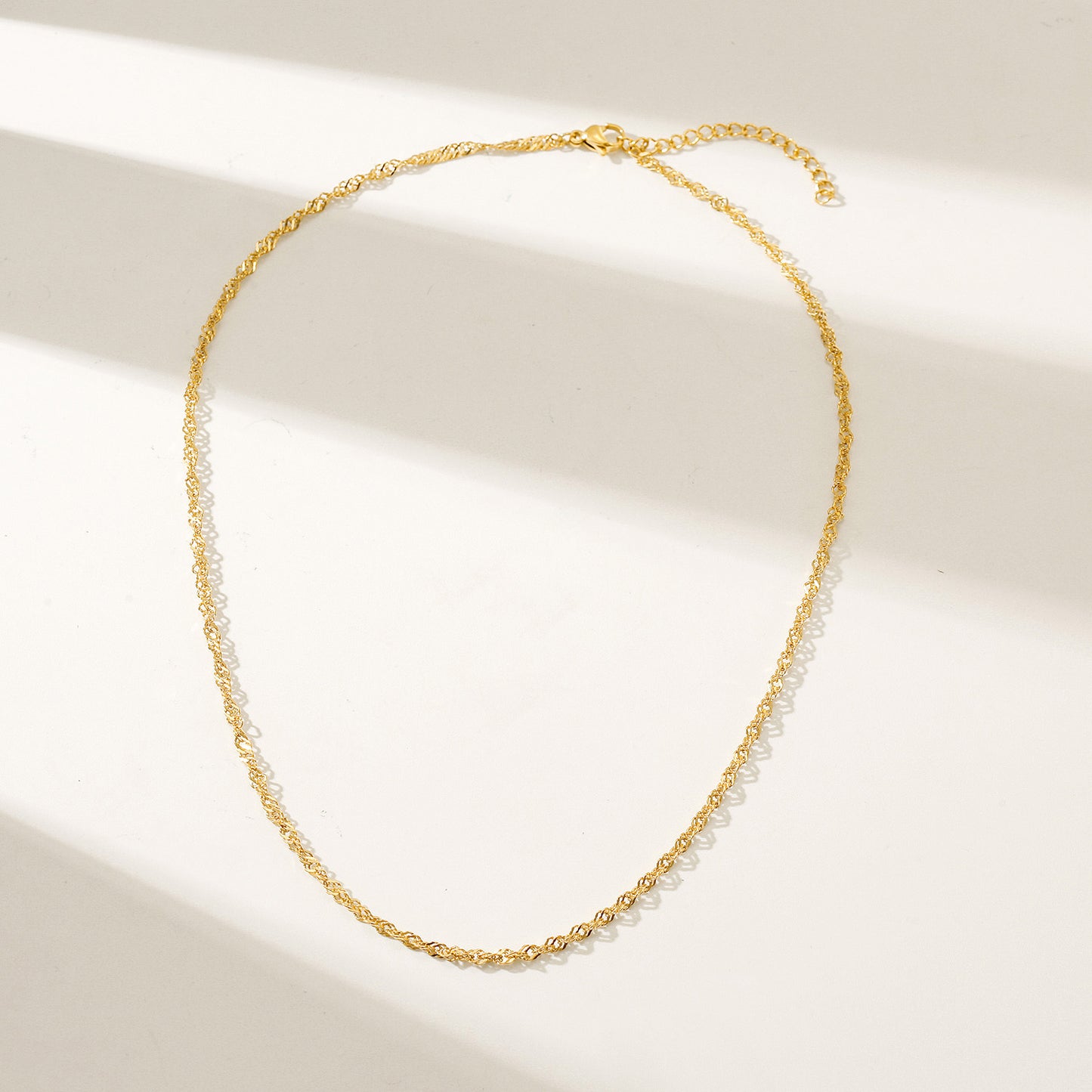 Gold Chain Necklace - NSSN887STGC-16