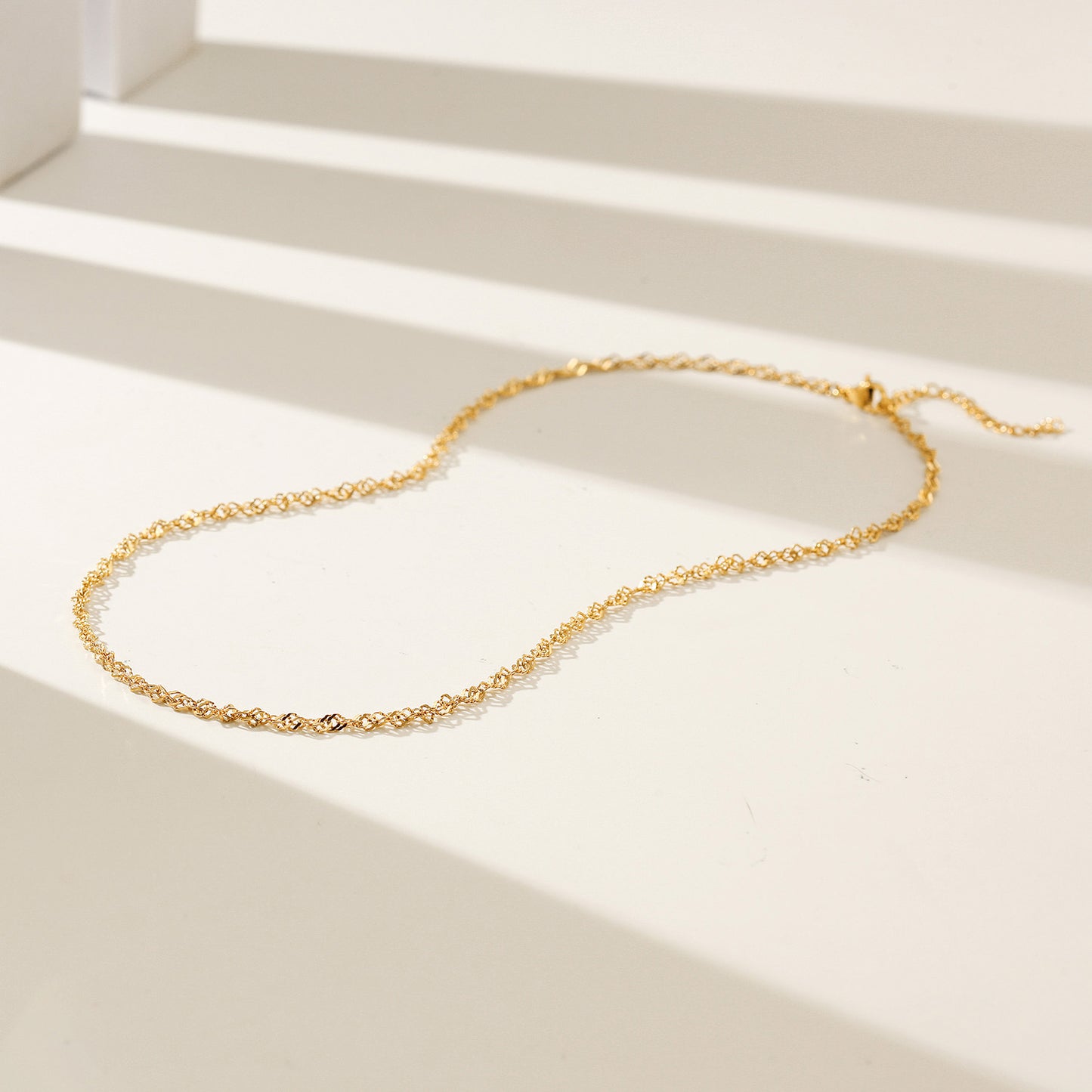 Gold Chain Necklace - NSSN887STGC-16