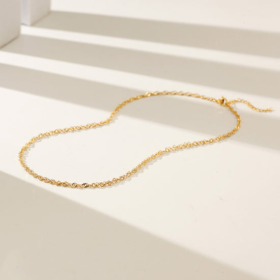 Gold Chain Necklace - NSSN887STGC-16