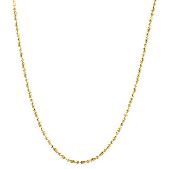 Dot Gold Necklace - NSSN889STGC-16.5