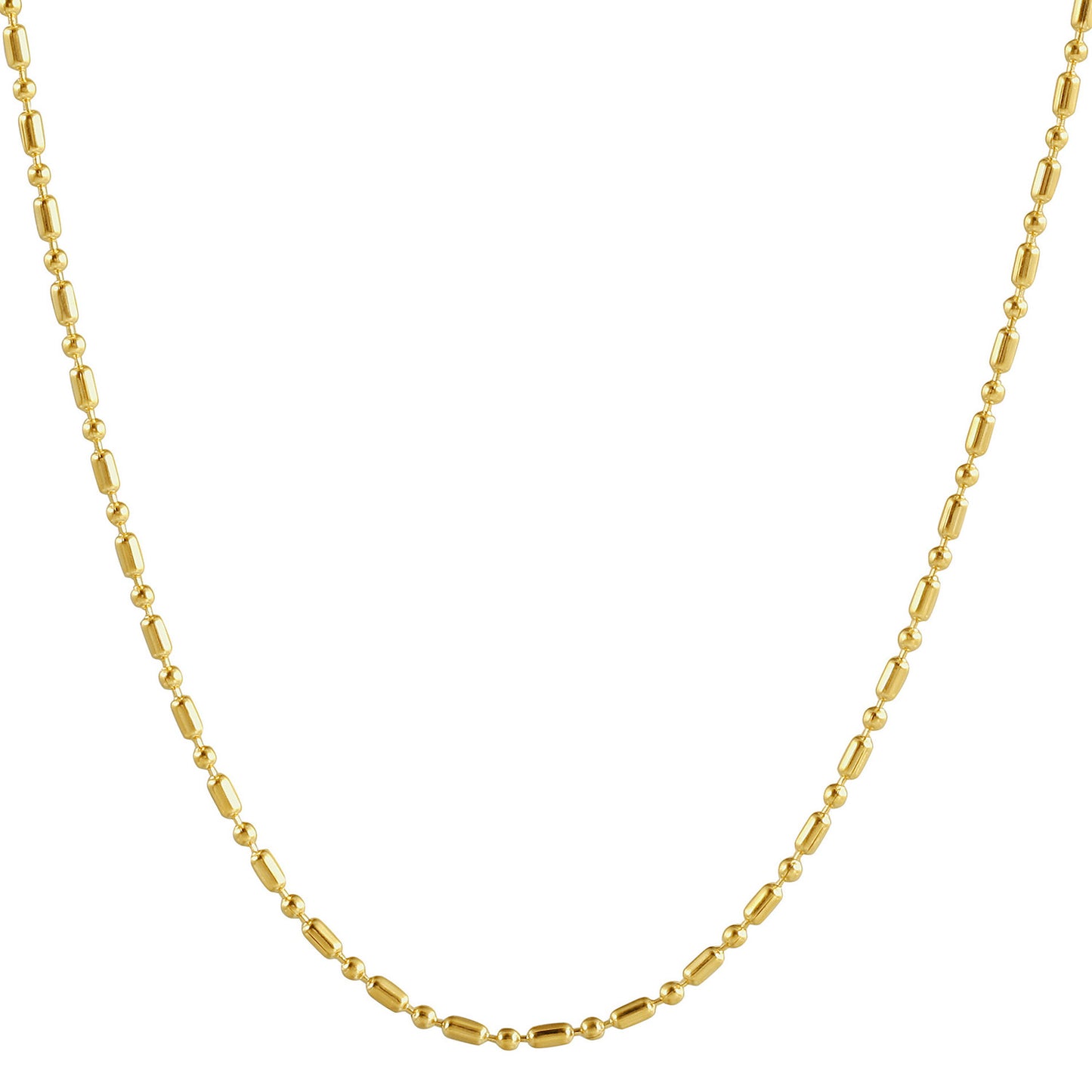 Dot Gold Necklace - NSSN889STGC-16.5