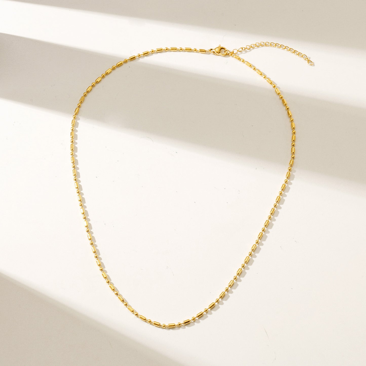 Dot Gold Necklace - NSSN889STGC-16.5