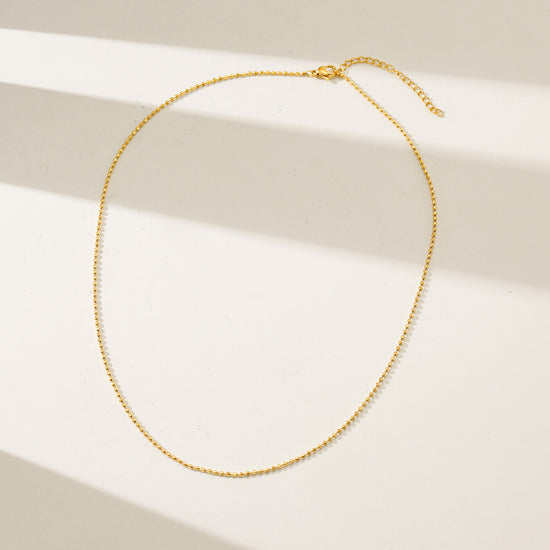 Gold Chain Necklace - NSSN890STGC-16.3