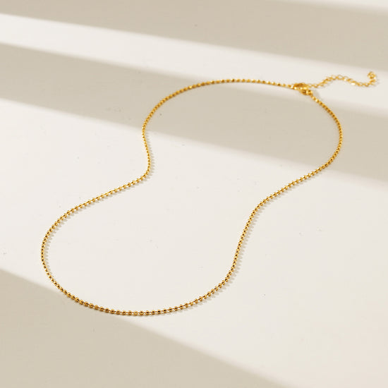 Gold Chain Necklace - NSSN890STGC-16.3