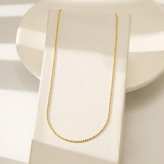 Gold Chain Necklace - NSSN890STGC-16.3