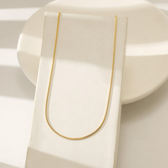 Gold Chain Necklace - NSSN891STGC-16.3