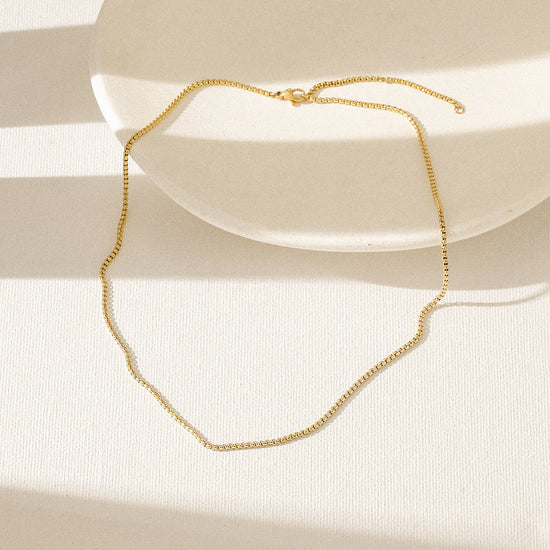 Gold Chain Necklace - NSSN893STGC-16.2