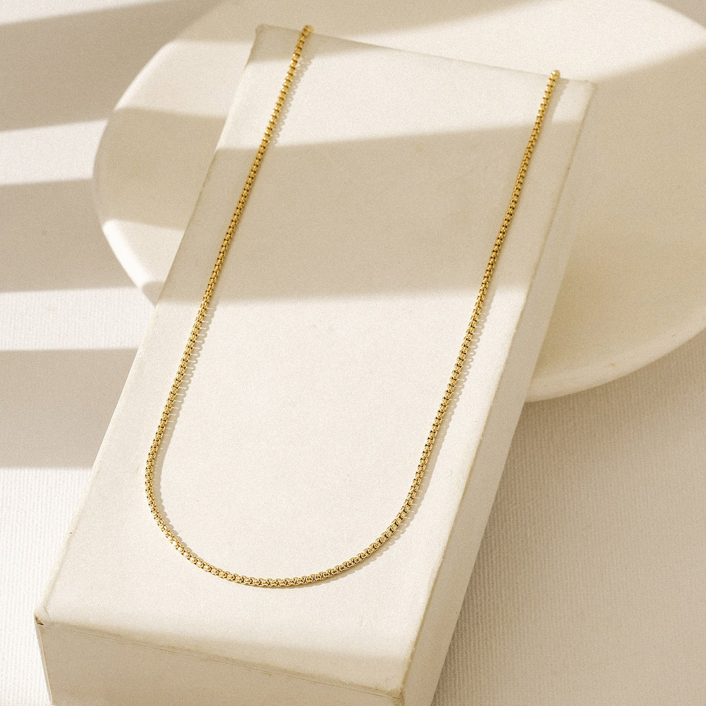 Gold Chain Necklace - NSSN893STGC-16.2