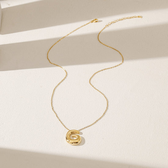 Letter G Gold Necklace - NSSN949STGC-G