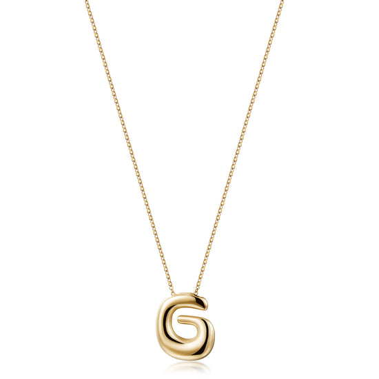 Letter G Gold Necklace - NSSN949STGC-G