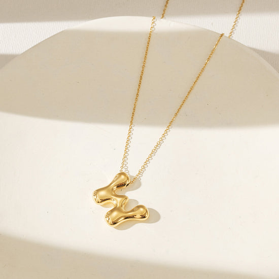 Letter W Gold Necklace - NSSN949STGC-W