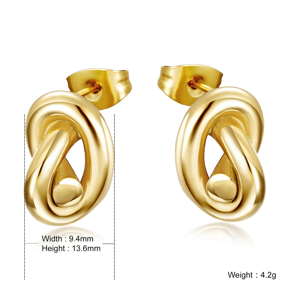 Twisted Love Earrings-SCE122ST