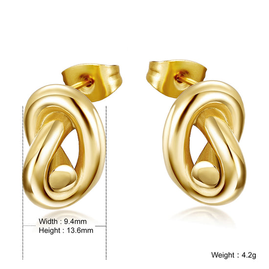 Twisted Love Earrings-SCE122ST