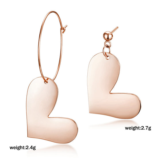 Love stainless steel earrings-SCE306ST