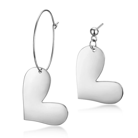 Love stainless steel earrings-SCE306ST