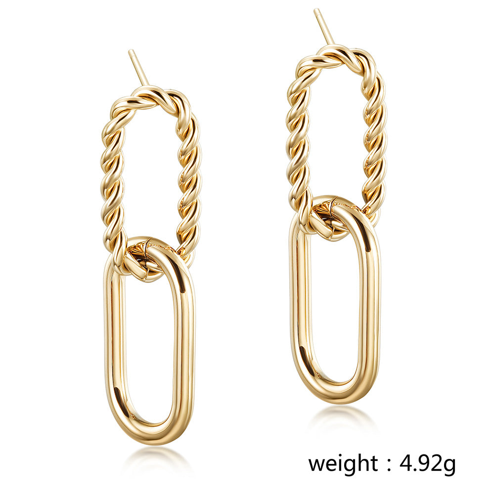 Fried Dough Twists earrings-SCE328STS