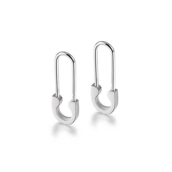 U-shaped lock earrings-SCE338ST