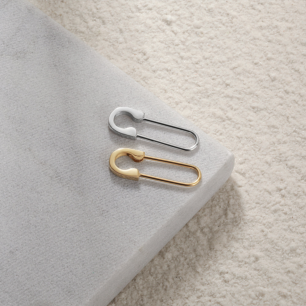 U-shaped lock earrings-SCE338ST