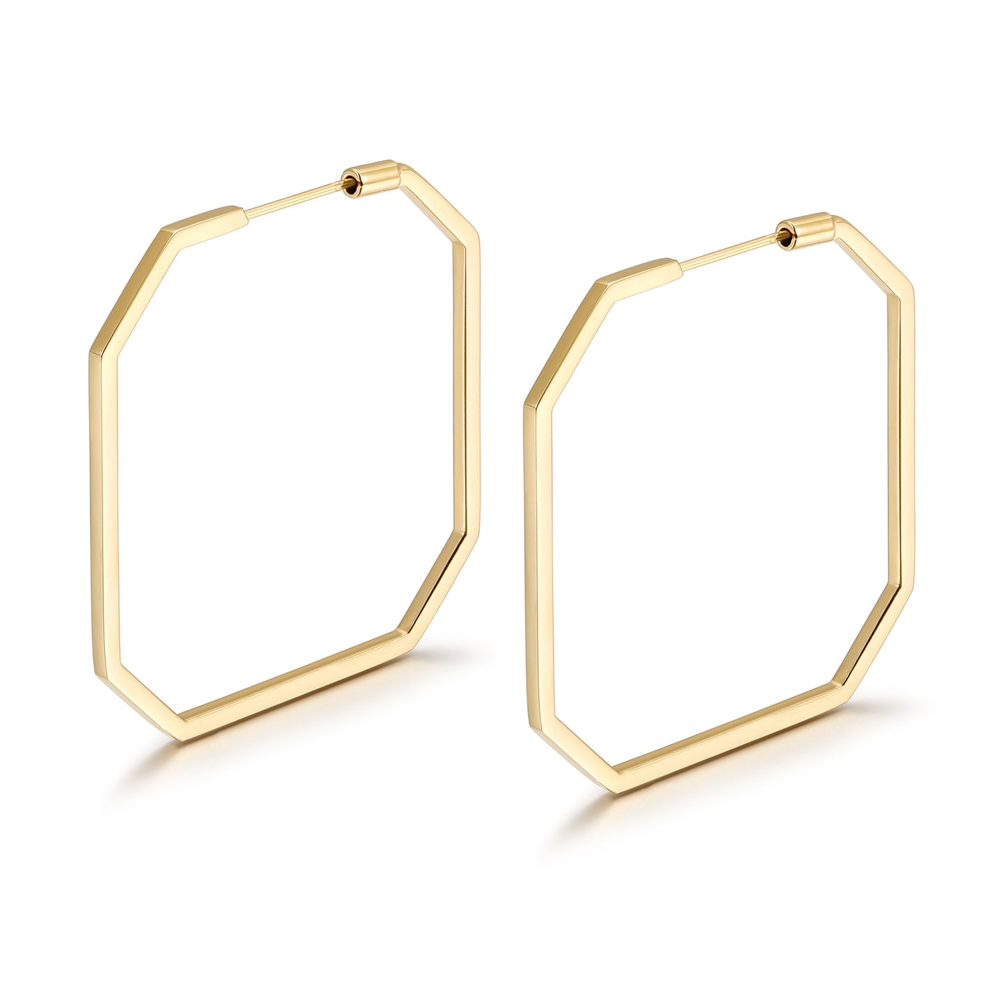 Line O-shaped earrings-SCE373STGC