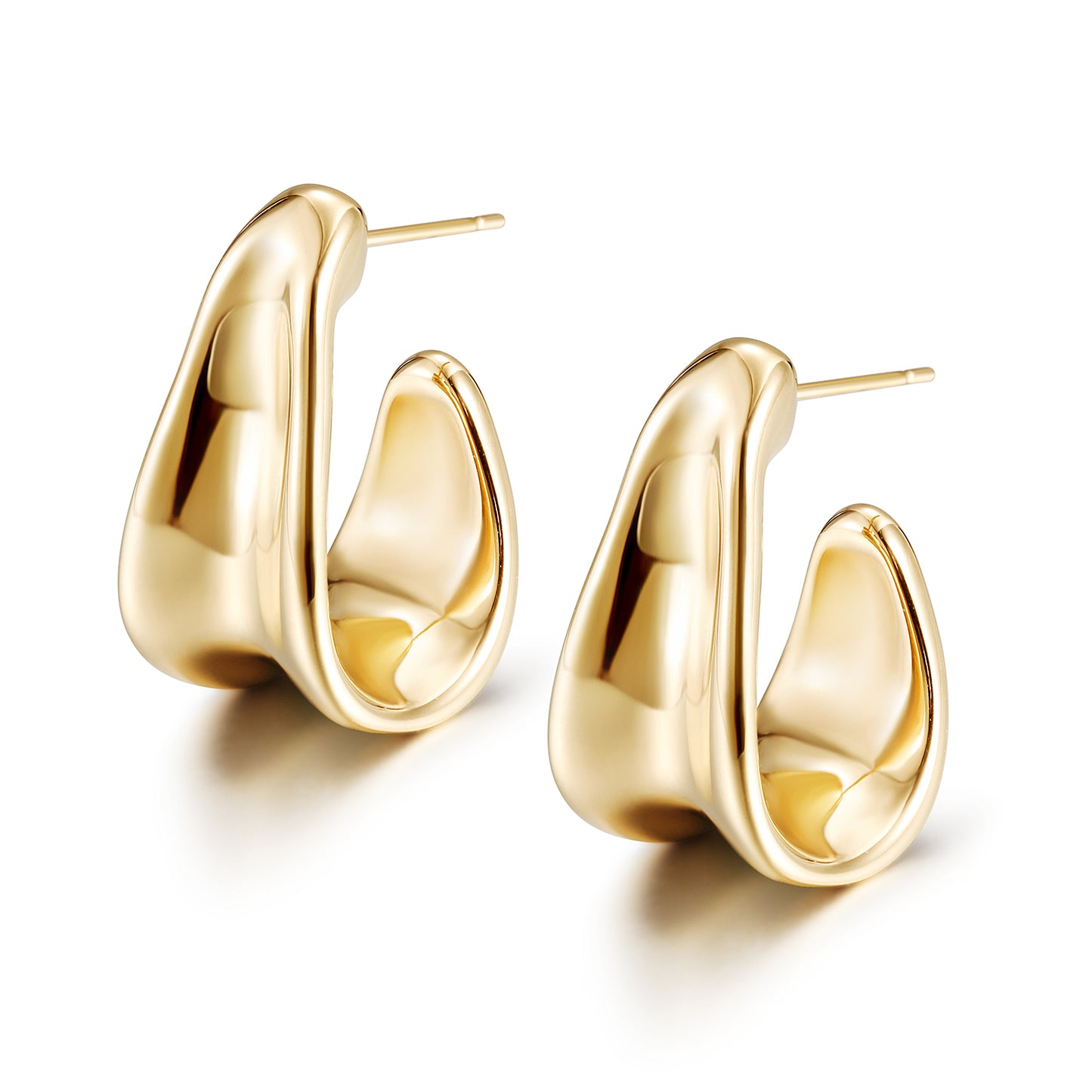 Creative L-shaped earrings-SCE400STGC