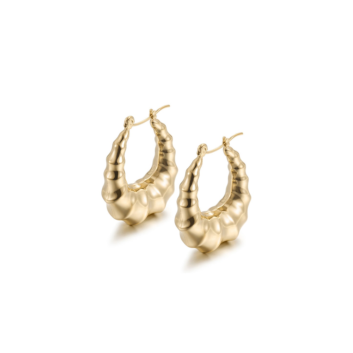 C-type twisted earring-SCE487STGC