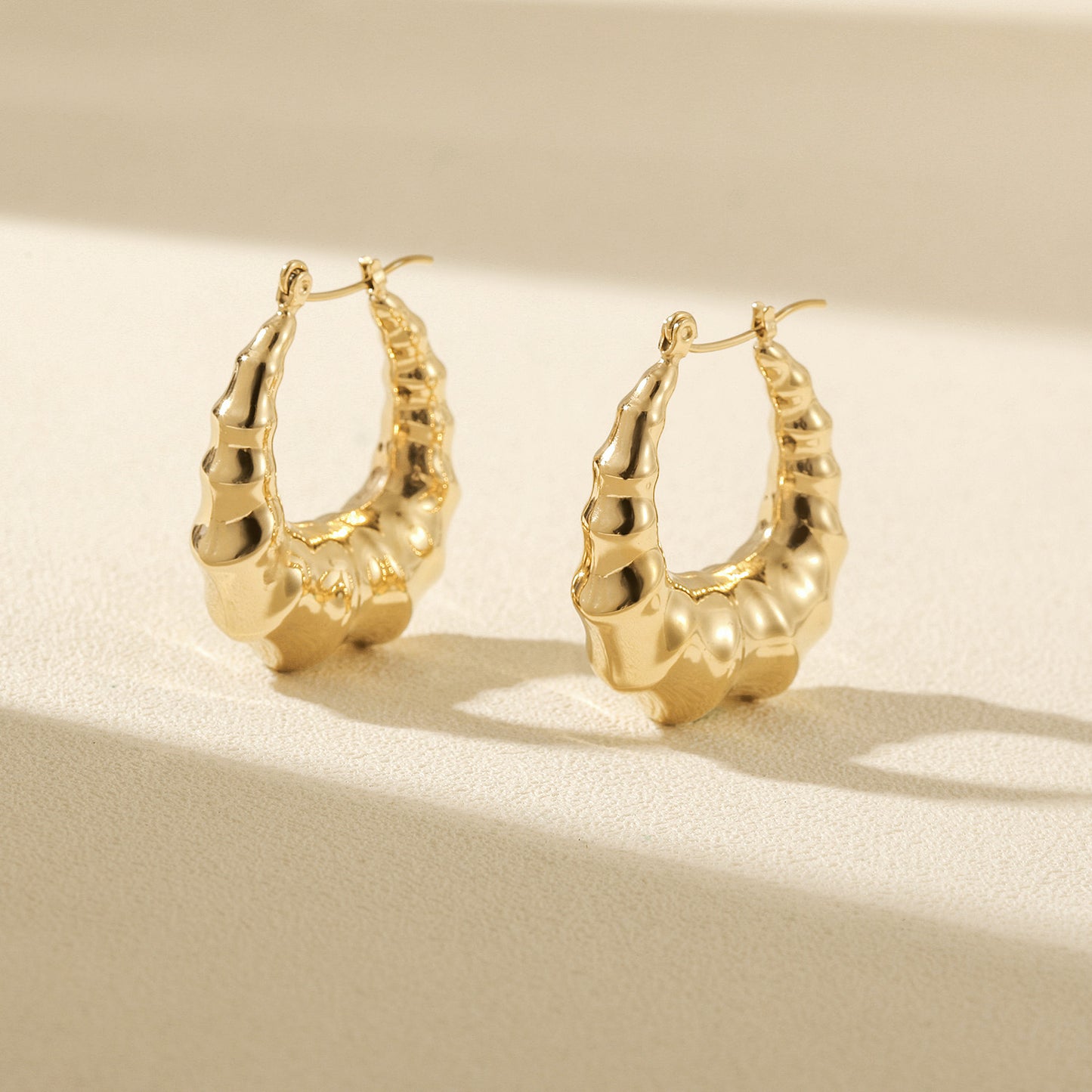 C-type twisted earring-SCE487STGC