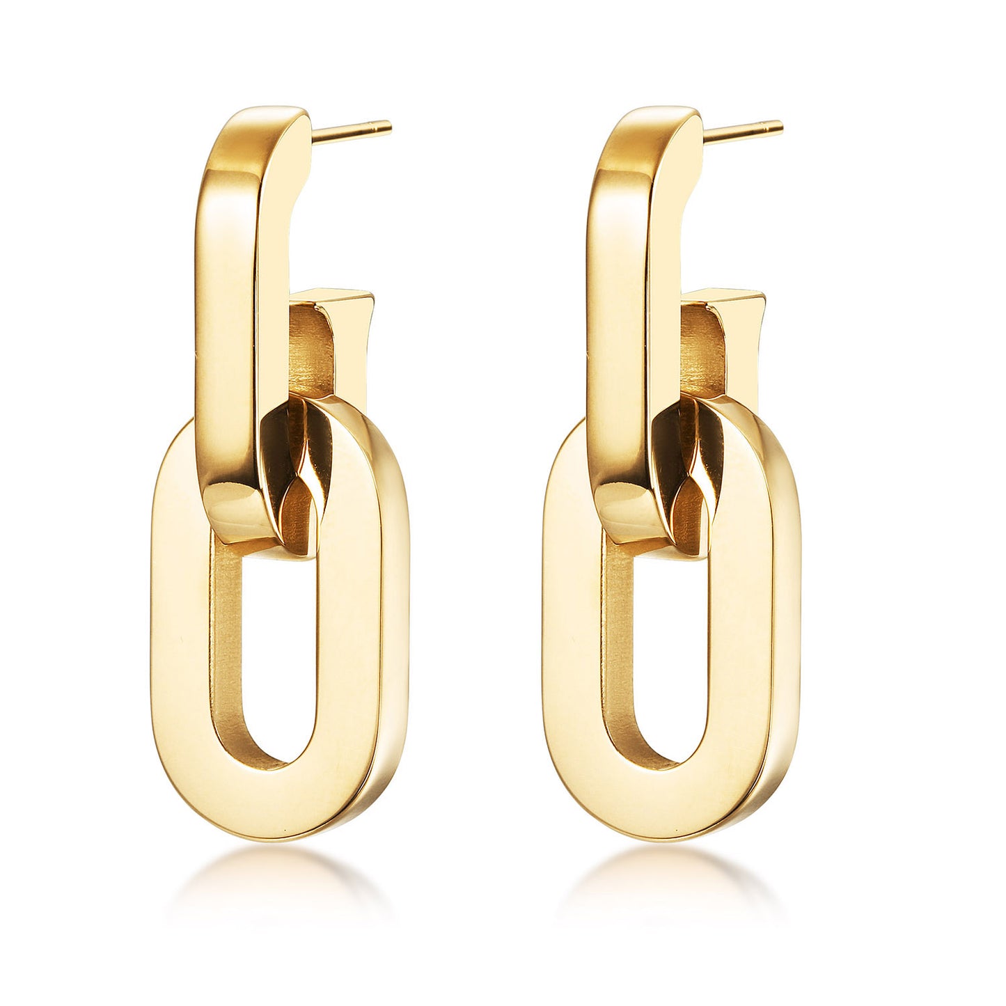 O-shaped hook earrings-SCE515STGC