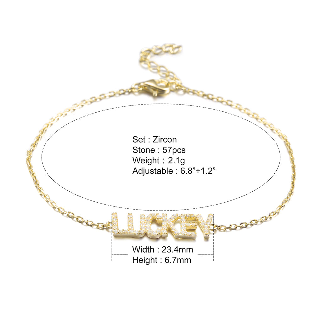 LUCKEY Bracelet with Chain-SSB094