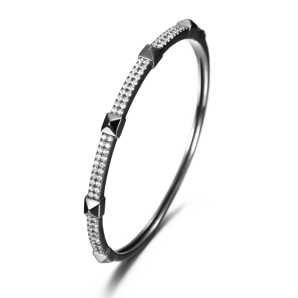 Black full diamond bracelet-SSH065SCZD