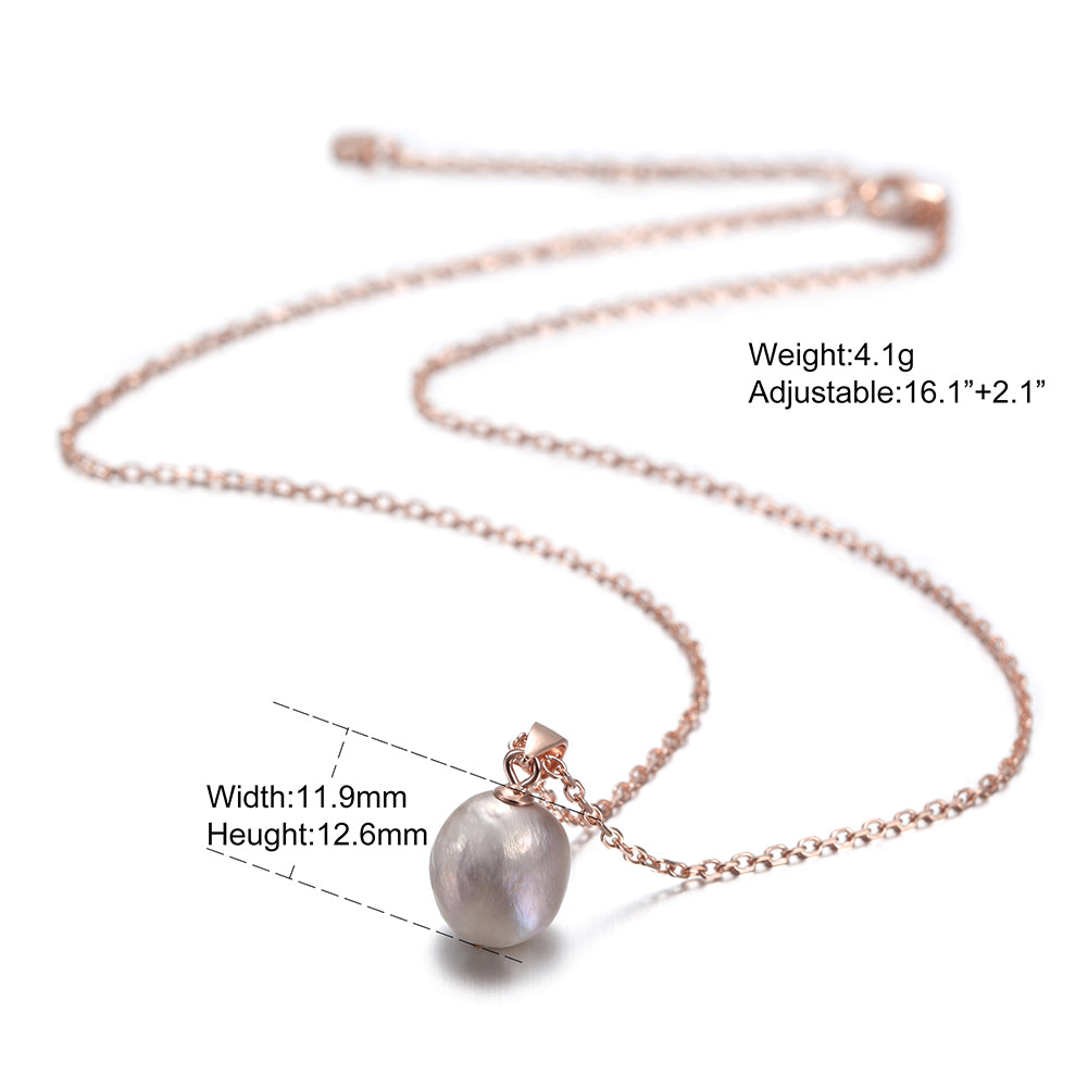 Baclo Pearl Pendant Necklace - SSN145