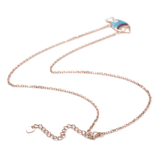 Fish Pendant Rose Gold Necklace -SSN149