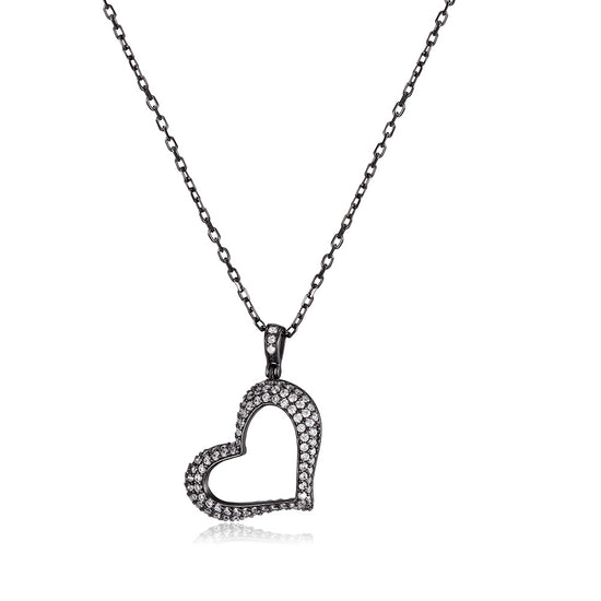 Heart Shape Pendant Necklace - SSN162