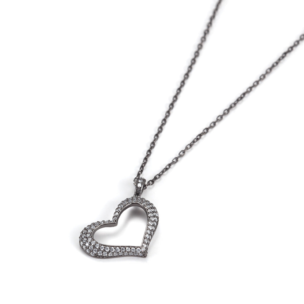 Heart Shape Pendant Necklace - SSN162