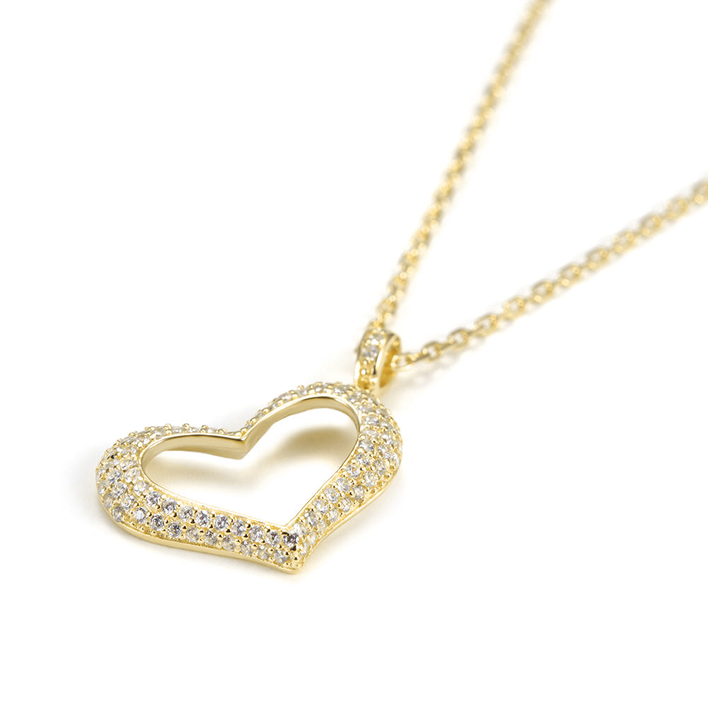 Heart Shape Pendant Necklace - SSN162