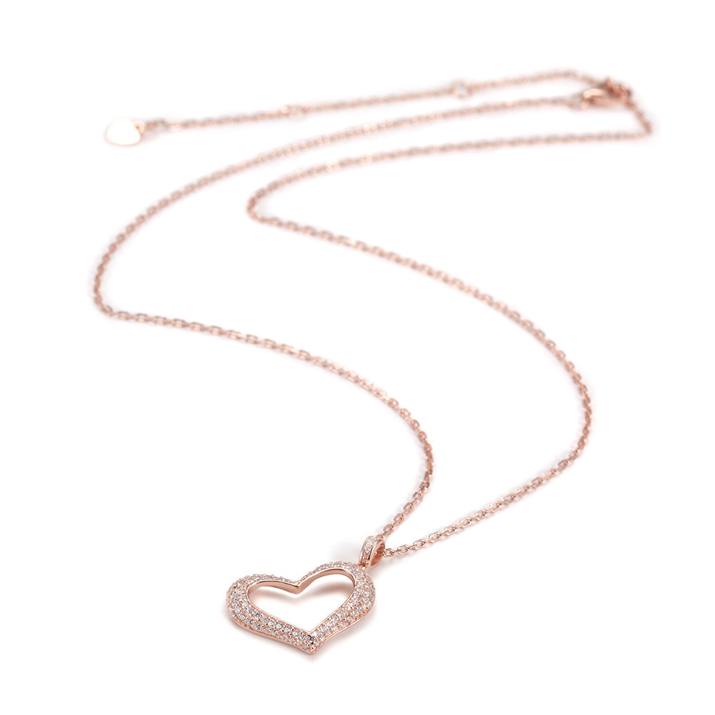 Heart Shape Pendant Necklace - SSN162