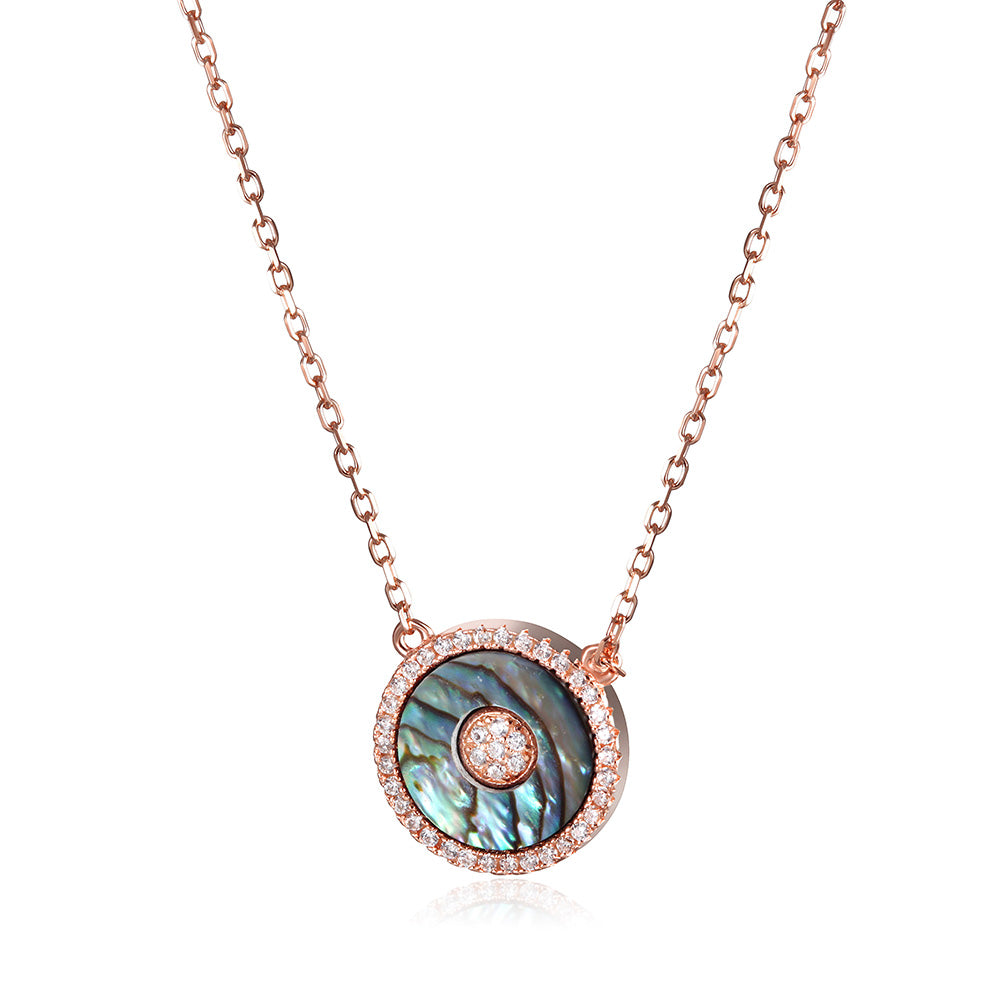 Rose Gold Shell Necklace - SSN169RGZD