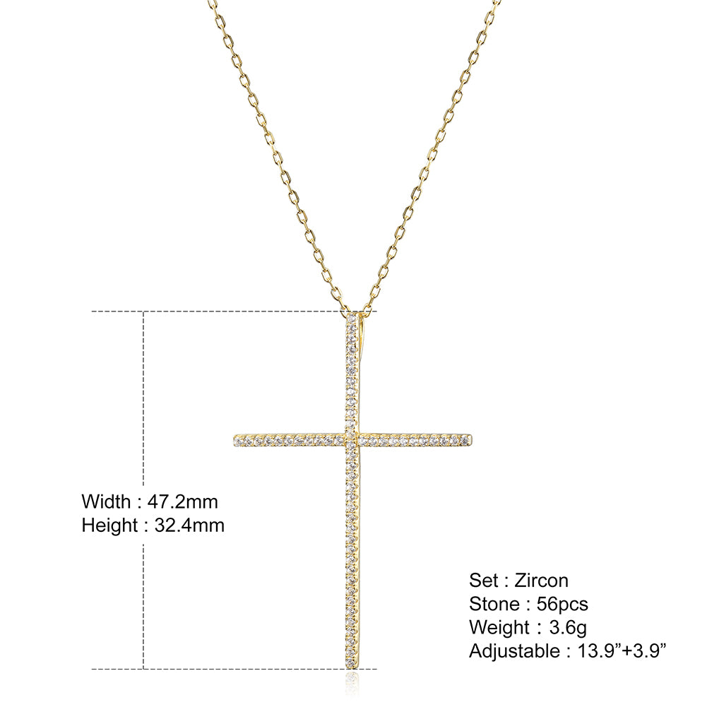 Big Cross Necklace - SSN170