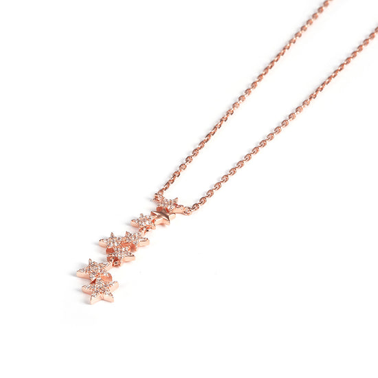 Stars CZ Pendant Necklace - SSN173