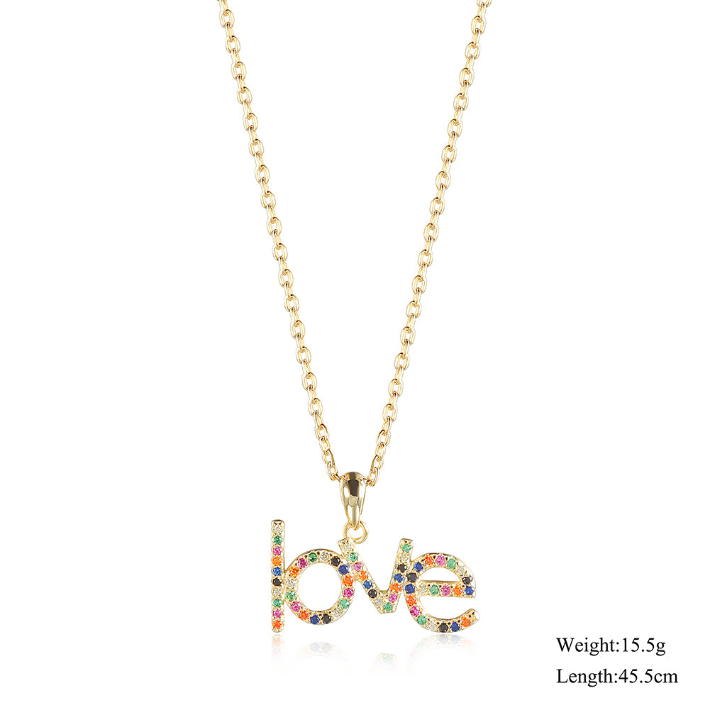 LOVE colored diamond necklace - SSN180